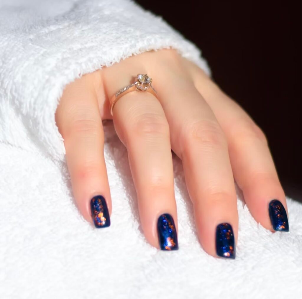 Chrome short nails Short nails chrome