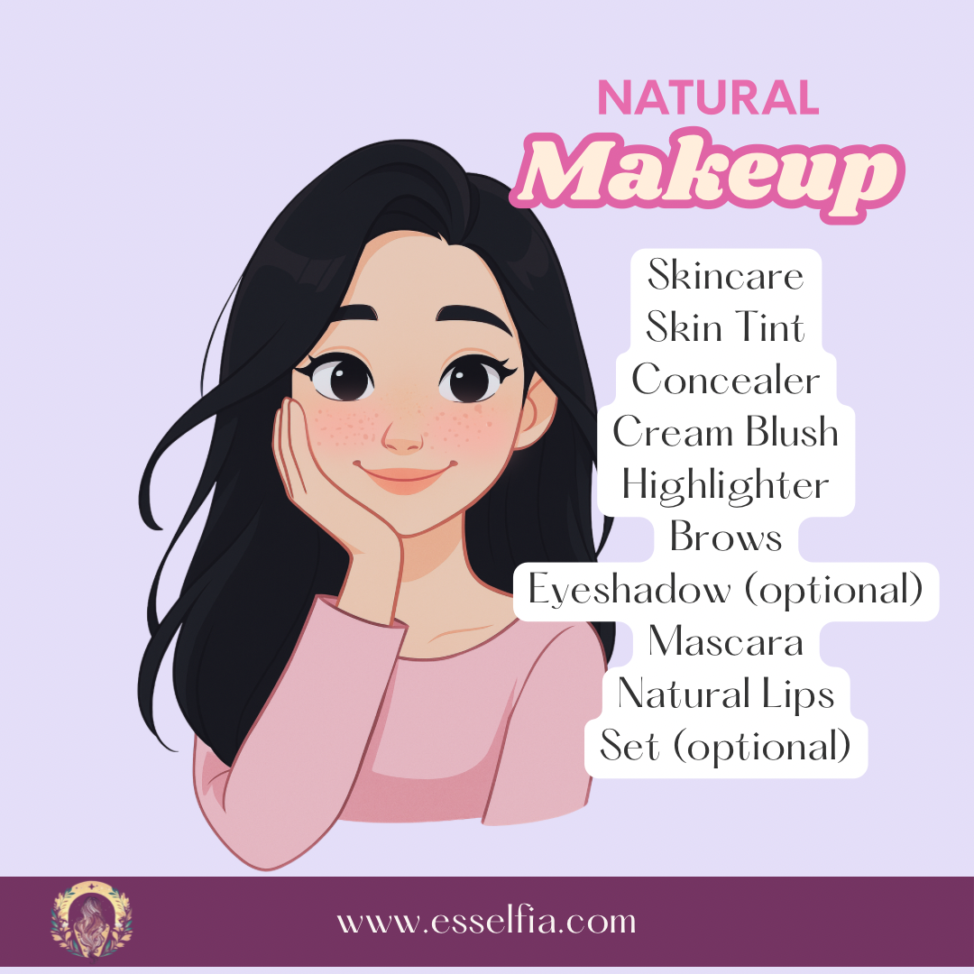 Natural Makeup Infographic Natural makeup step by step