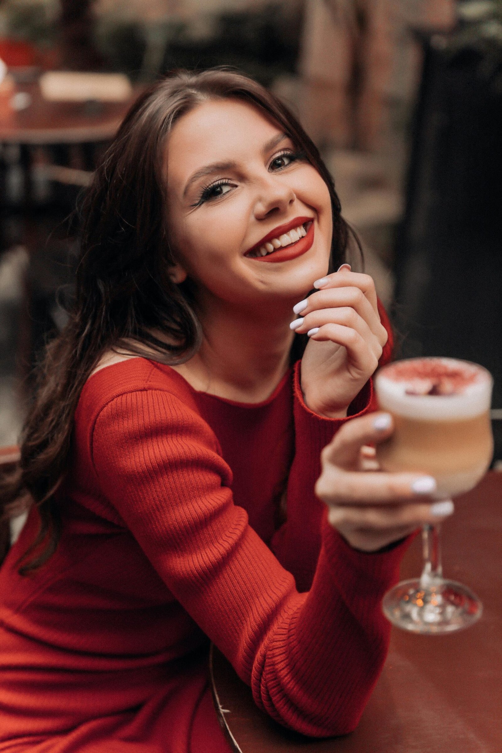 Woman on date night