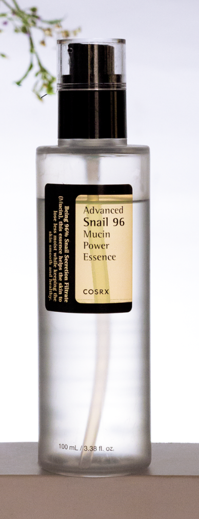 Packaging of the advanced snail 96 mucin power essence from Cosrx